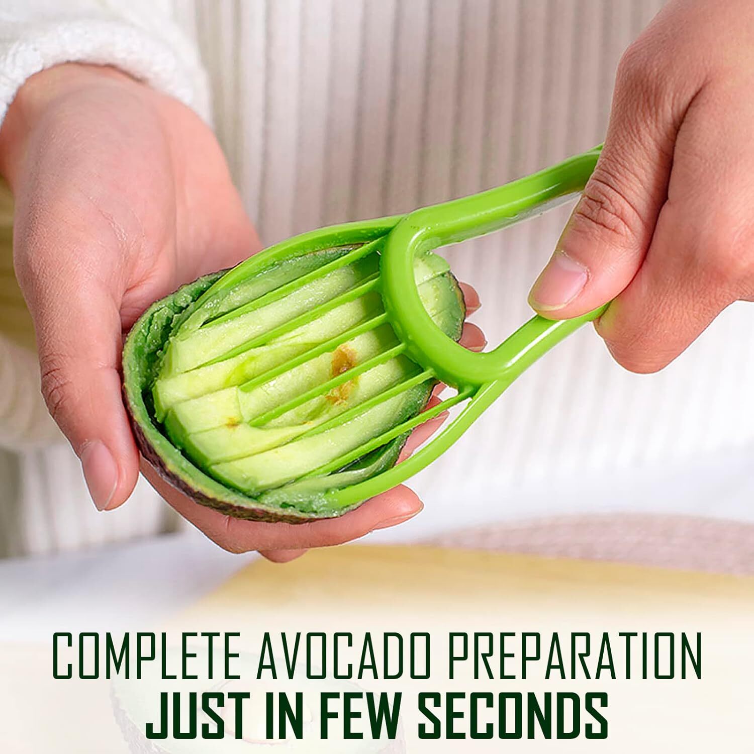 3 in 1 Avocado Slicer Shea Corer Butter Fruit Peeler Cutter Pulp Separator Plast
