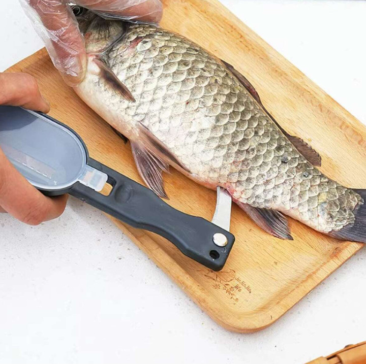1 pc Fish Scale Scraper Stainless Steel Remover – Durable Kitchen Cleaning Tool