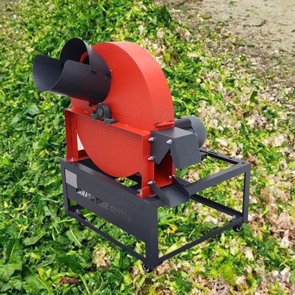 2.99HP Straw Root Vegetable Fruit Grinder220V Banana Tree Shredder SlicerMachine