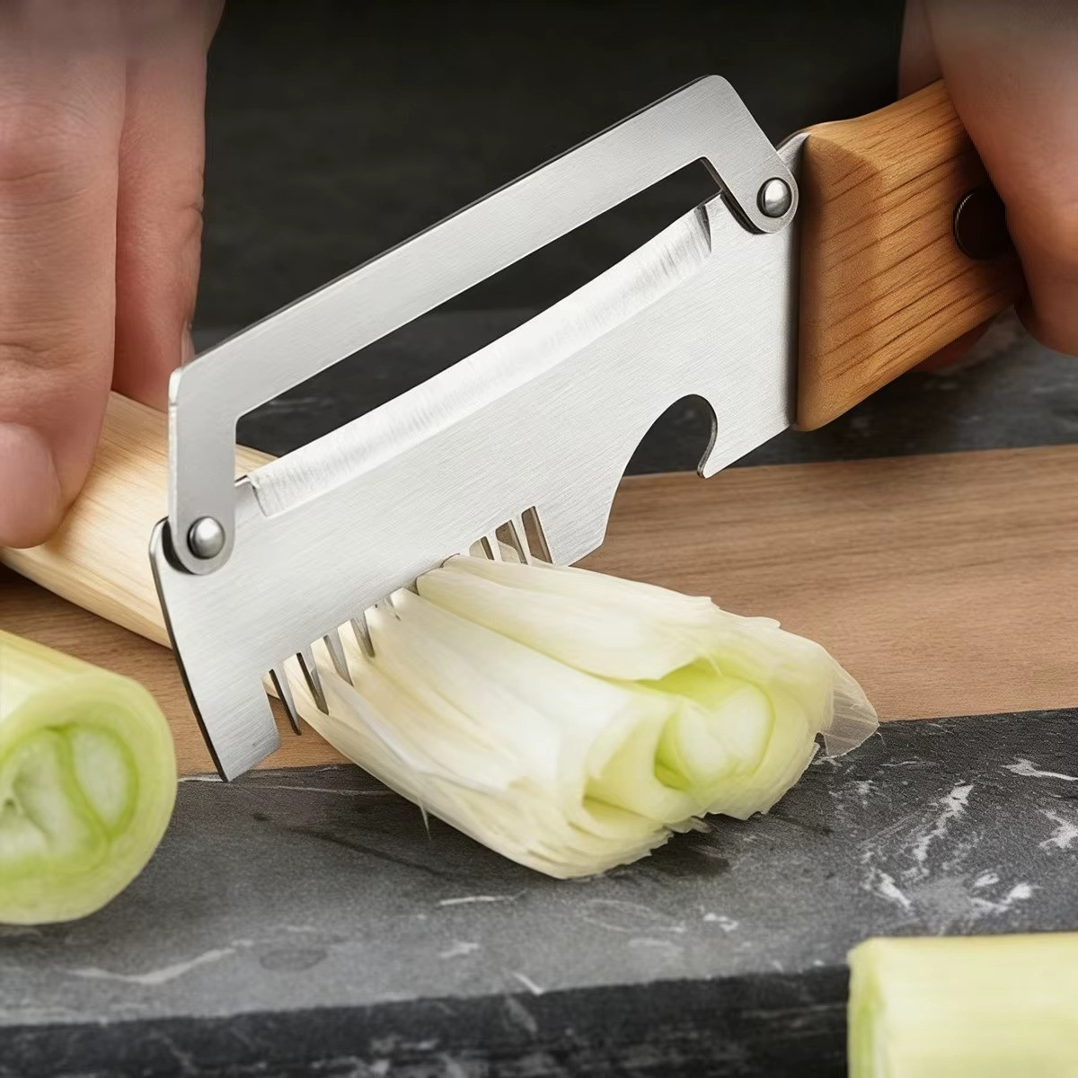 NEW 2 in 1 Multi-Functional Vegetable Peeler for Kitchen Stainless Steel Peeler