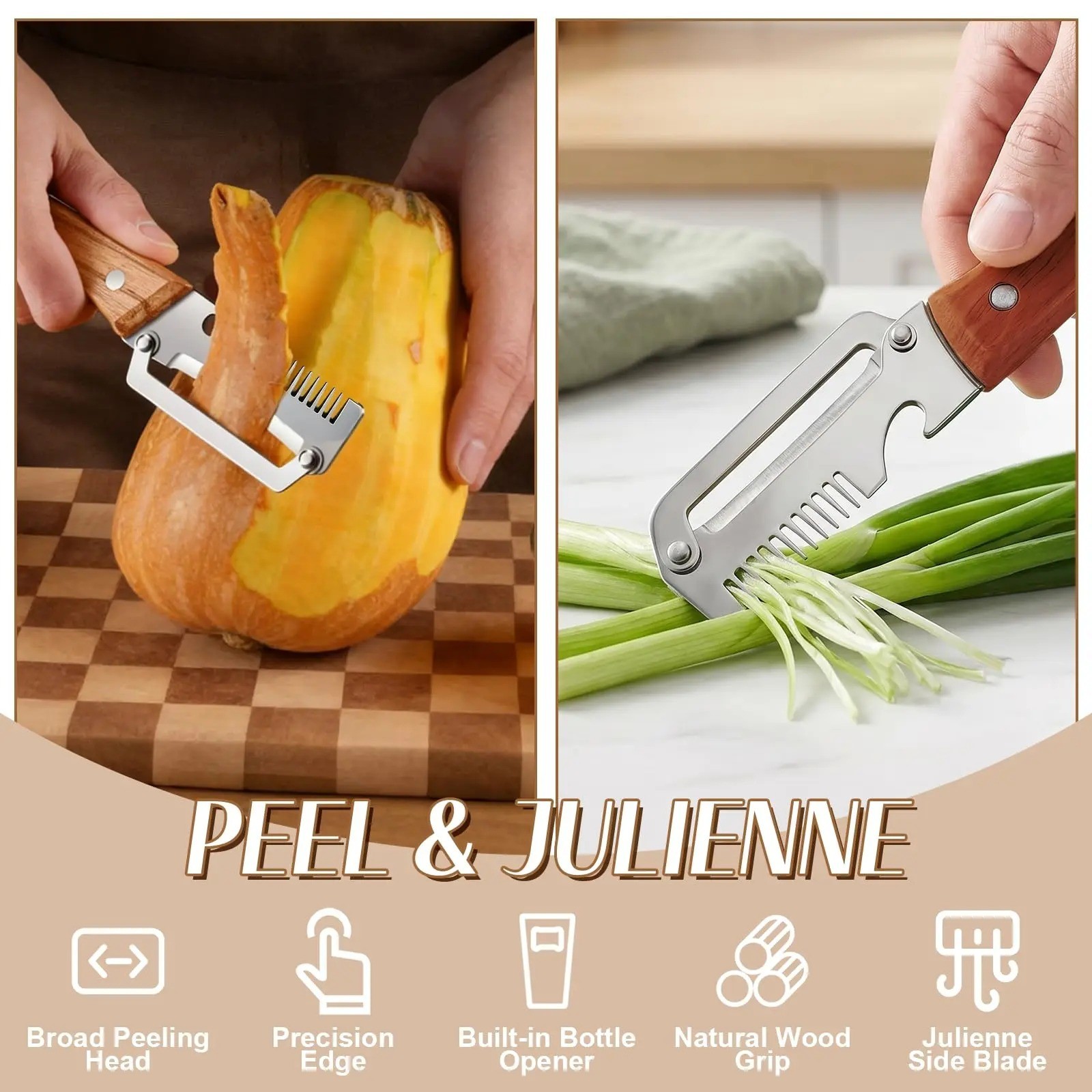 2Pcs Vegetable Peeler 3 in 1 Multi-Functional for Kitchen Stainless Steel Peeler