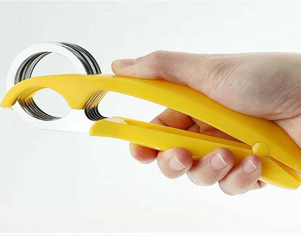 2 PCS Banana Slicer Fruit Knife Kitchen Gadget Bar Tools Veggie Cutter Peeler US