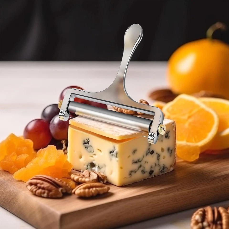 TOPULORS Wire Cheese Slicer Stainless Steel Handheld Cheese Cutter for Mozzarell