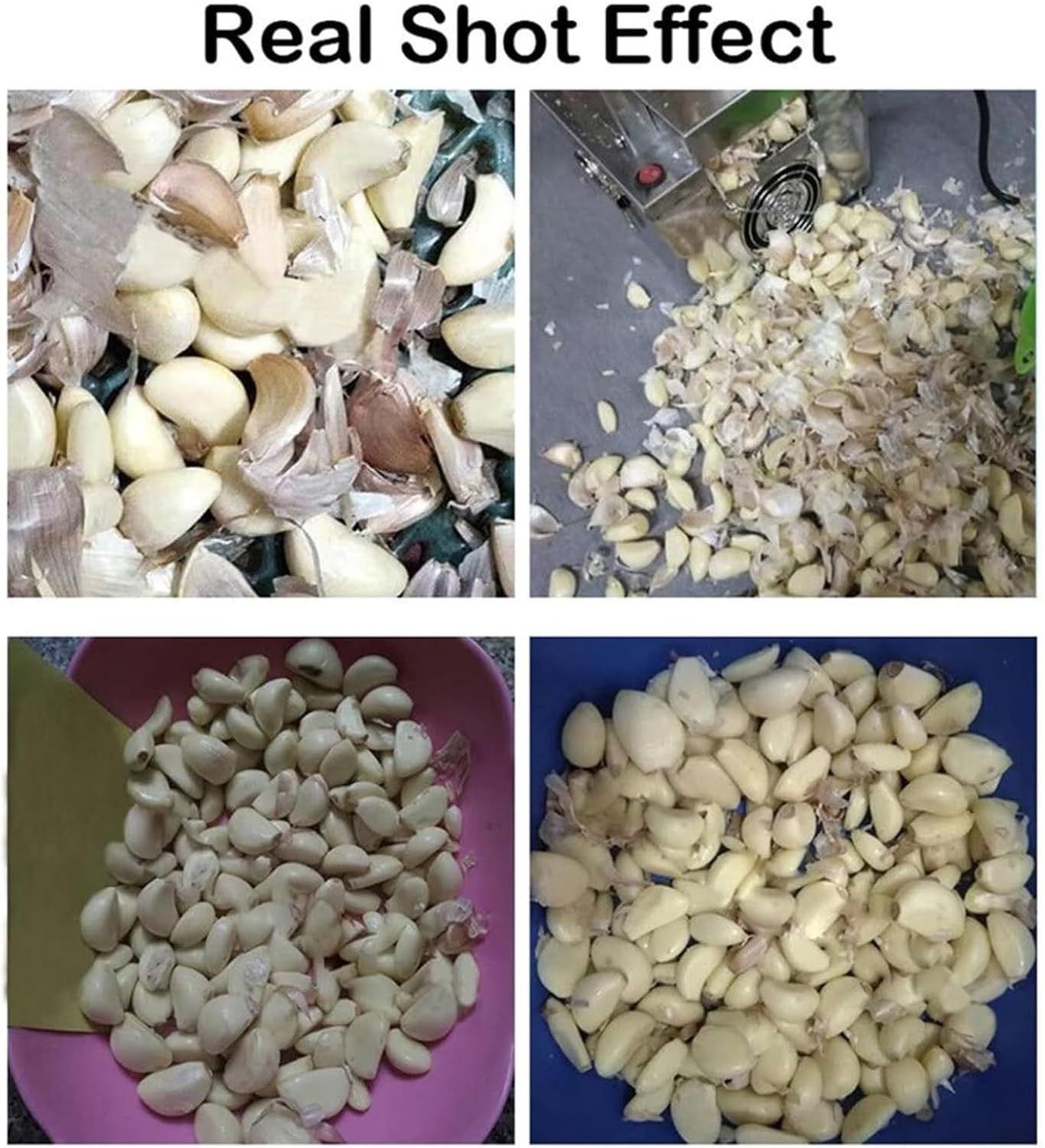 110V Electric Garlic Peeling Machine Household / Commercial Garlic Peeler 20KG/H