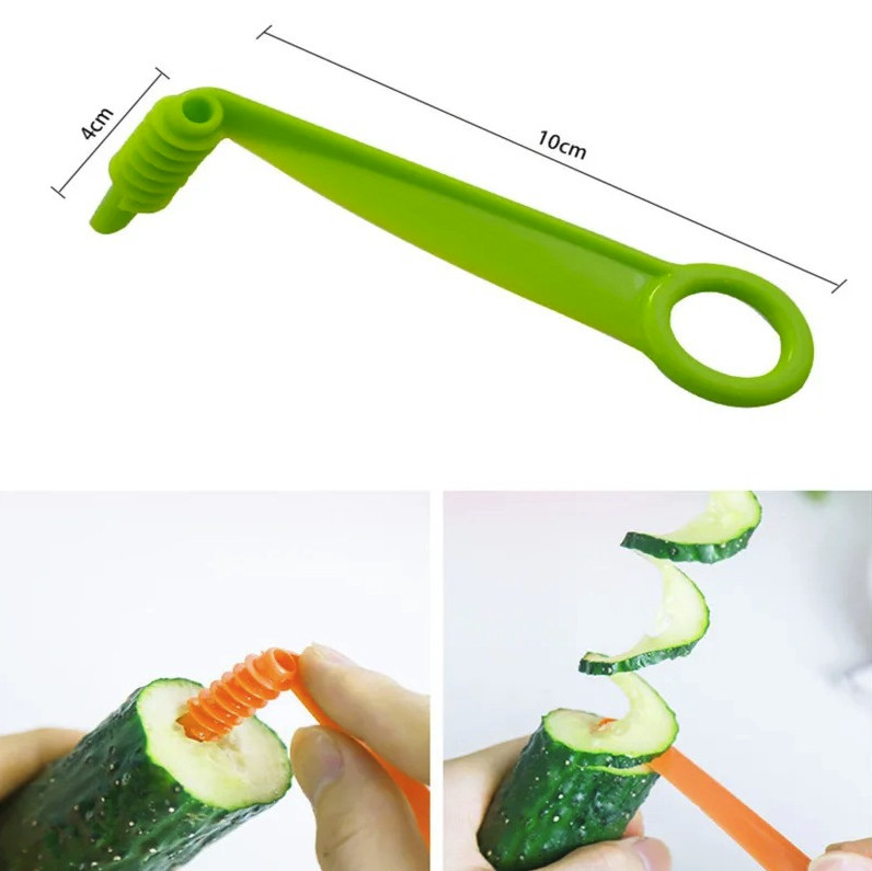 3pcs Spiral Potato Cutter Twister Slicer Stainless Steel Kitchen Tool – NEW