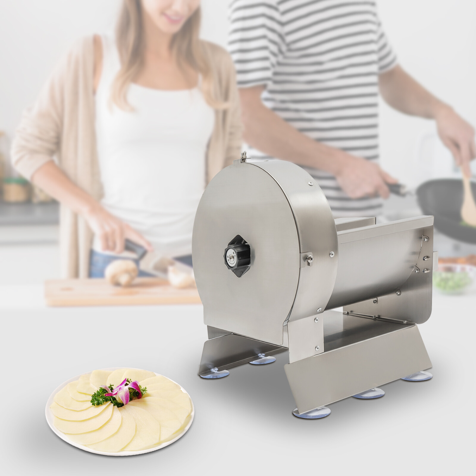 Electric & Hand Dual-purpose Vegetable Fruit Dicer Onion Tomato Slicer Chopper