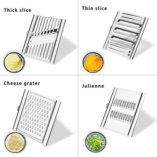 Cut Set BEST Multi-Purpose Vegetable Slicer Cuts Stainless Steel Grater Shredder