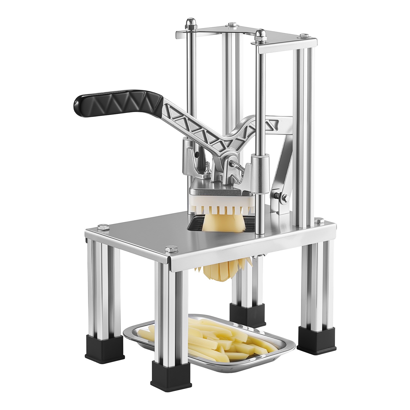 VEVOR French Fry Cutter Commercial Vegetable Chopper with 4 Replacement Blades