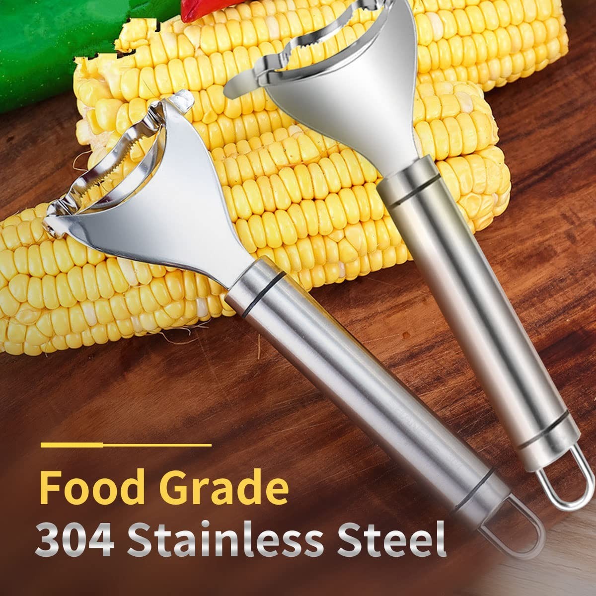 Corn Cob Peeler – Stainless Steel Thresher & Stripper, Kitchen Cutting Tool