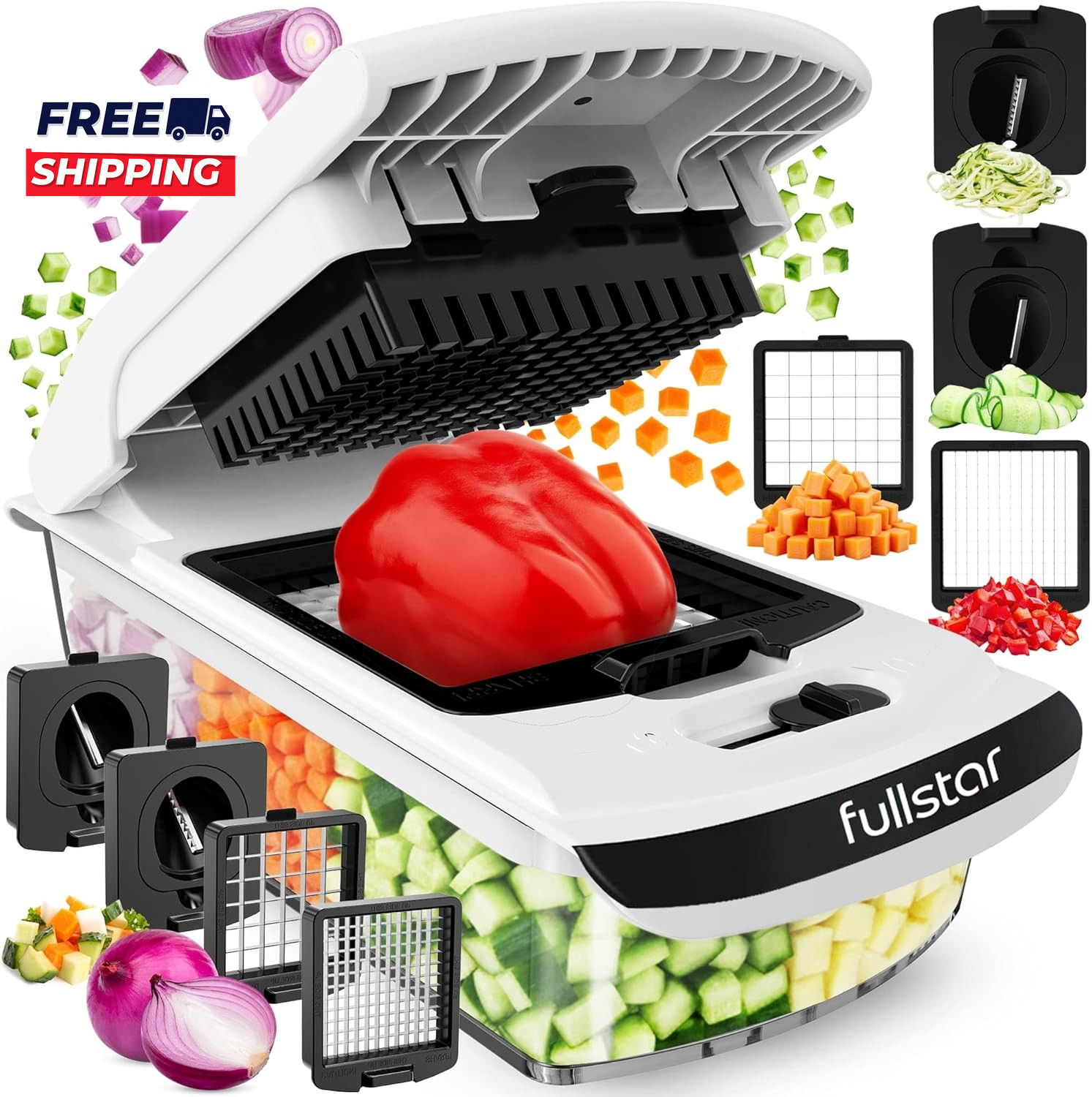 the Original Pro Chopper Vegetable Chopper and Spiralizer Food Chopper