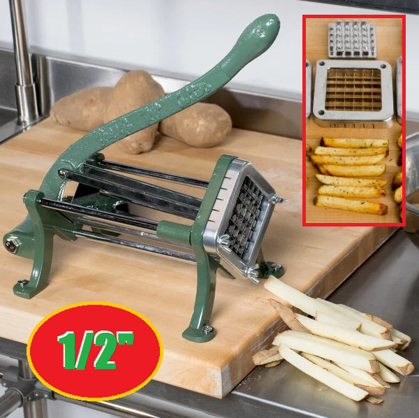 1/2″ French Fry Potato Cutter Commercial Restaurant Pub Countertop Slicer Dicer