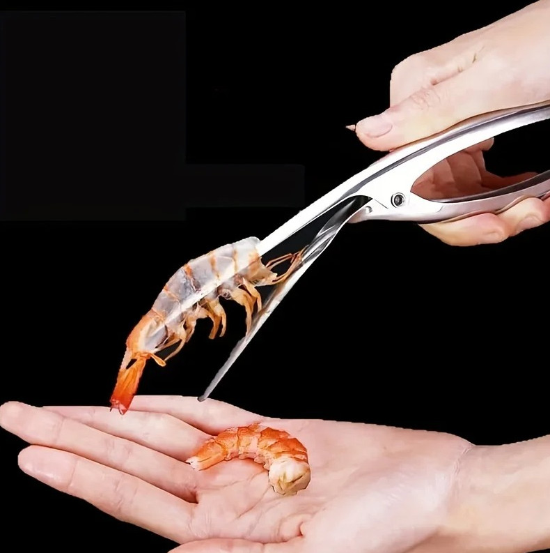1 pc Stainless Steel Shrimp Line Knife – Easy Deveining Tool for Kitchen Use