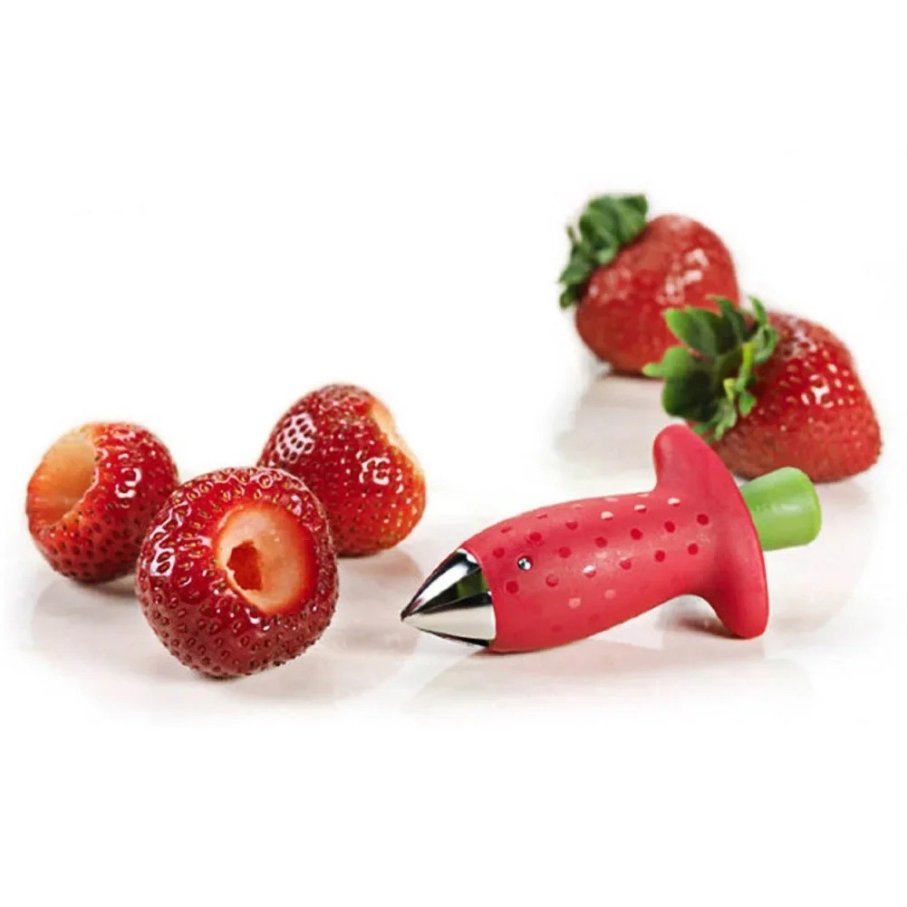 Strawberry Slicer Cutter Corer Huller Fruit Stem Leaf Remover Tool 1Pc