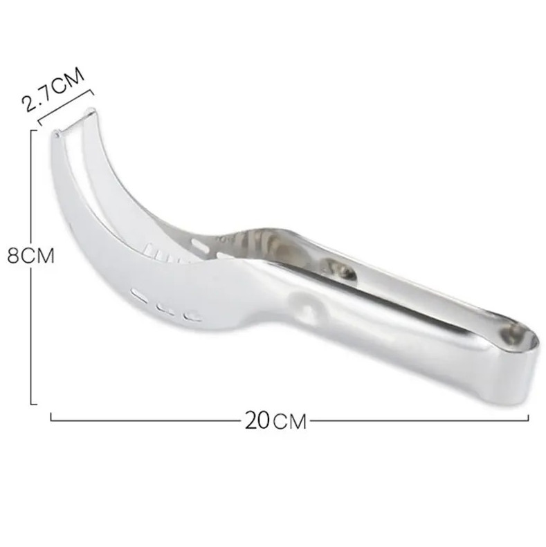1 pc Stainless Steel Watermelon Slicer Cutter Fruit Serving Clip