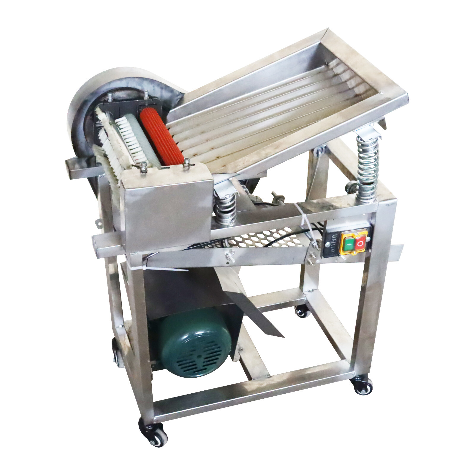 TECHTONGDA 1 PC Pea Peeling Machine Edamame Sheller Pea Peeler 220V 550W 250Kg/h