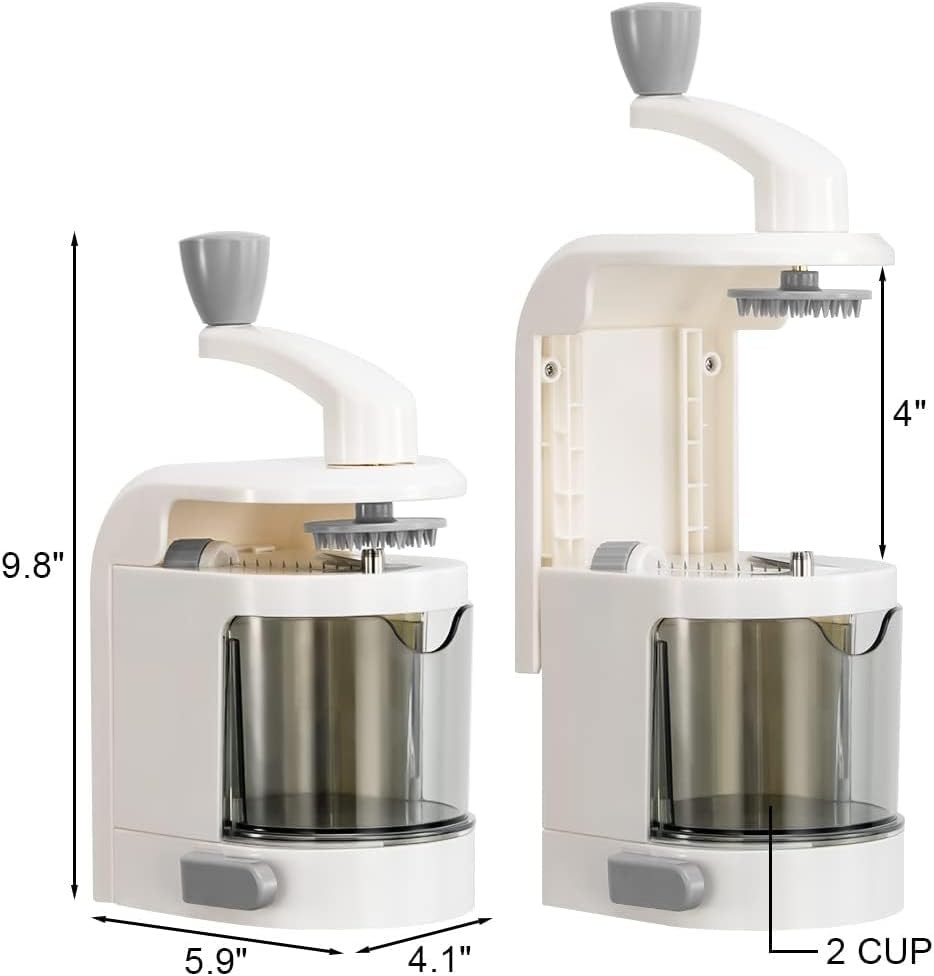 4-in-1 Vegetable Spiralizer Rotating Blade Noodle Maker Cutter Slicer White