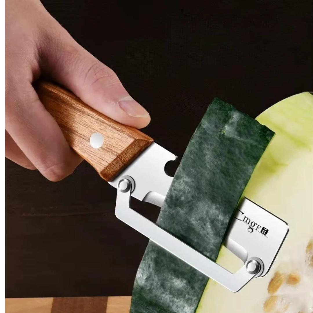 1 Pc Stainless Steel Peeler with Wooden Handle – Fruit & Vegetable Slicer-NEW