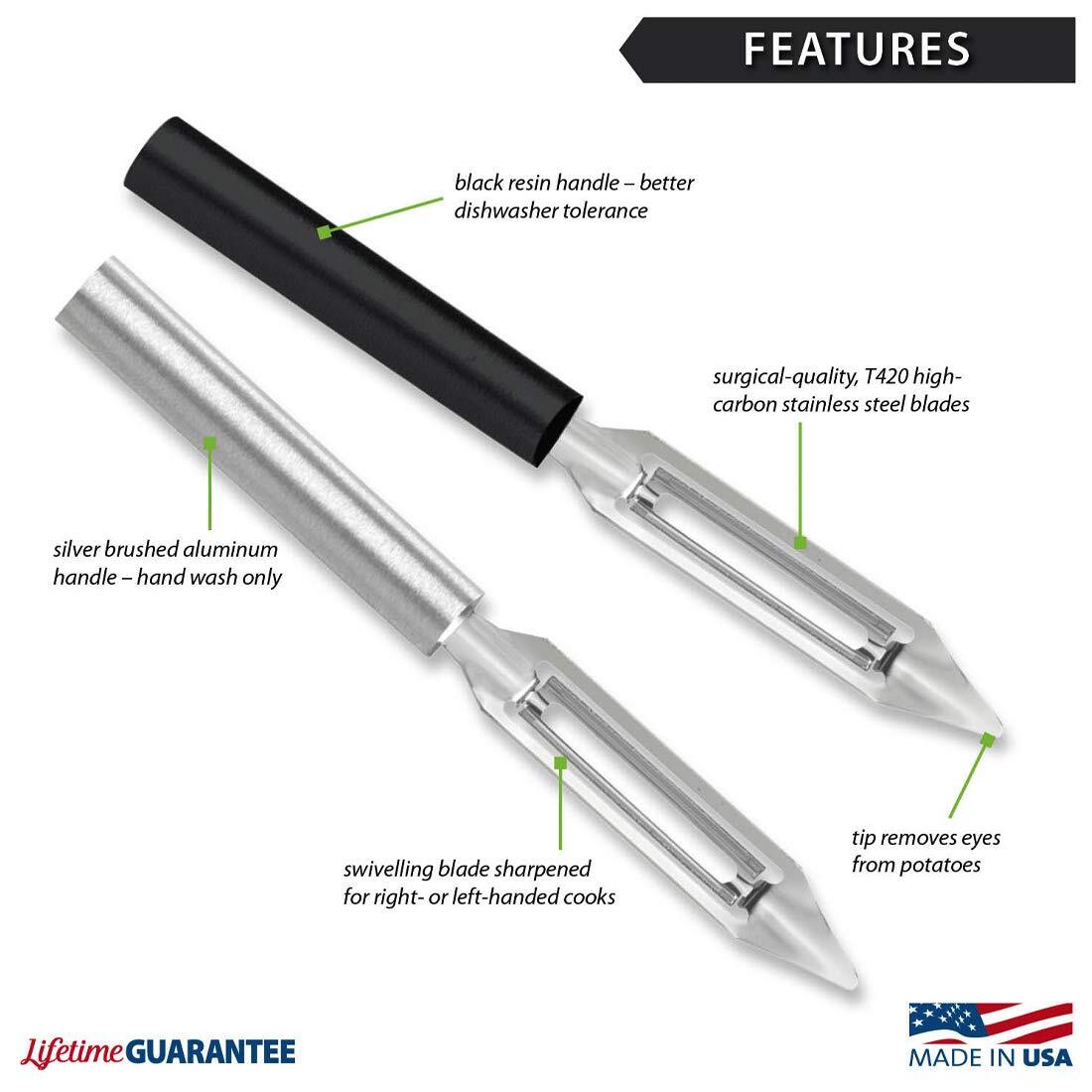 Cutlery Vegetable Peeler Stainless Steel Blade With Aluminum Made In The Usa 71/
