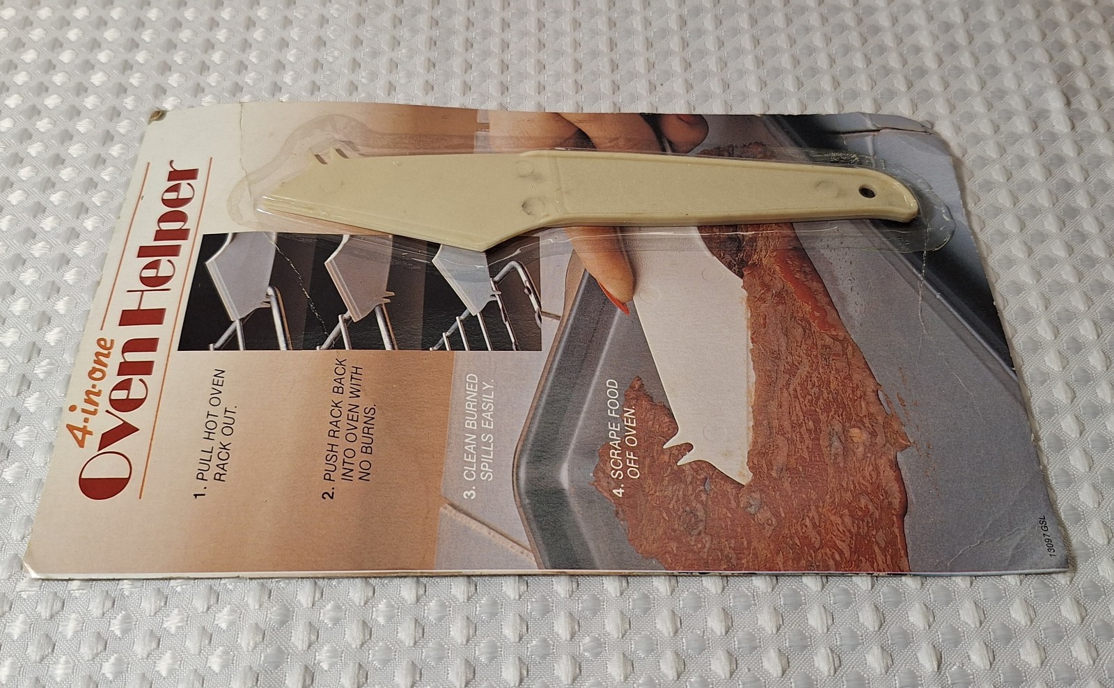 Vintage 4-in-one Oven Helper Scraper Plastic Unique Kitchen Gadget GSL New