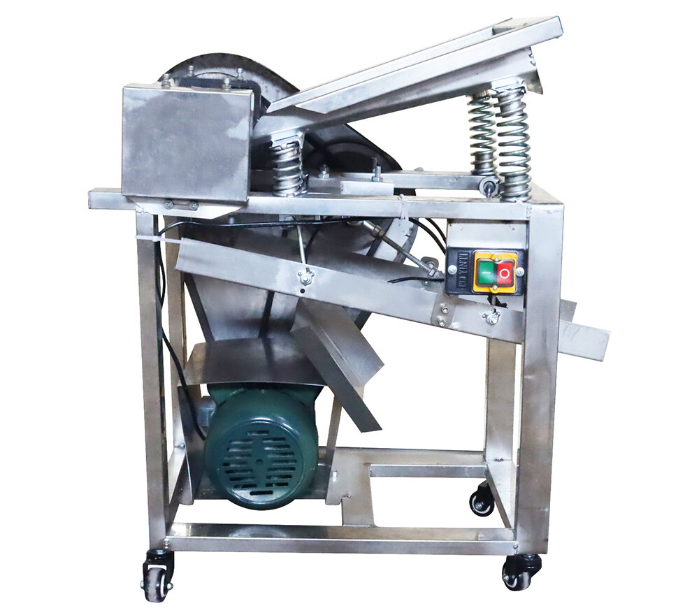 TECHTONGDA 1 PC Pea Peeling Machine Edamame Sheller Pea Peeler 220V 550W 250Kg/h