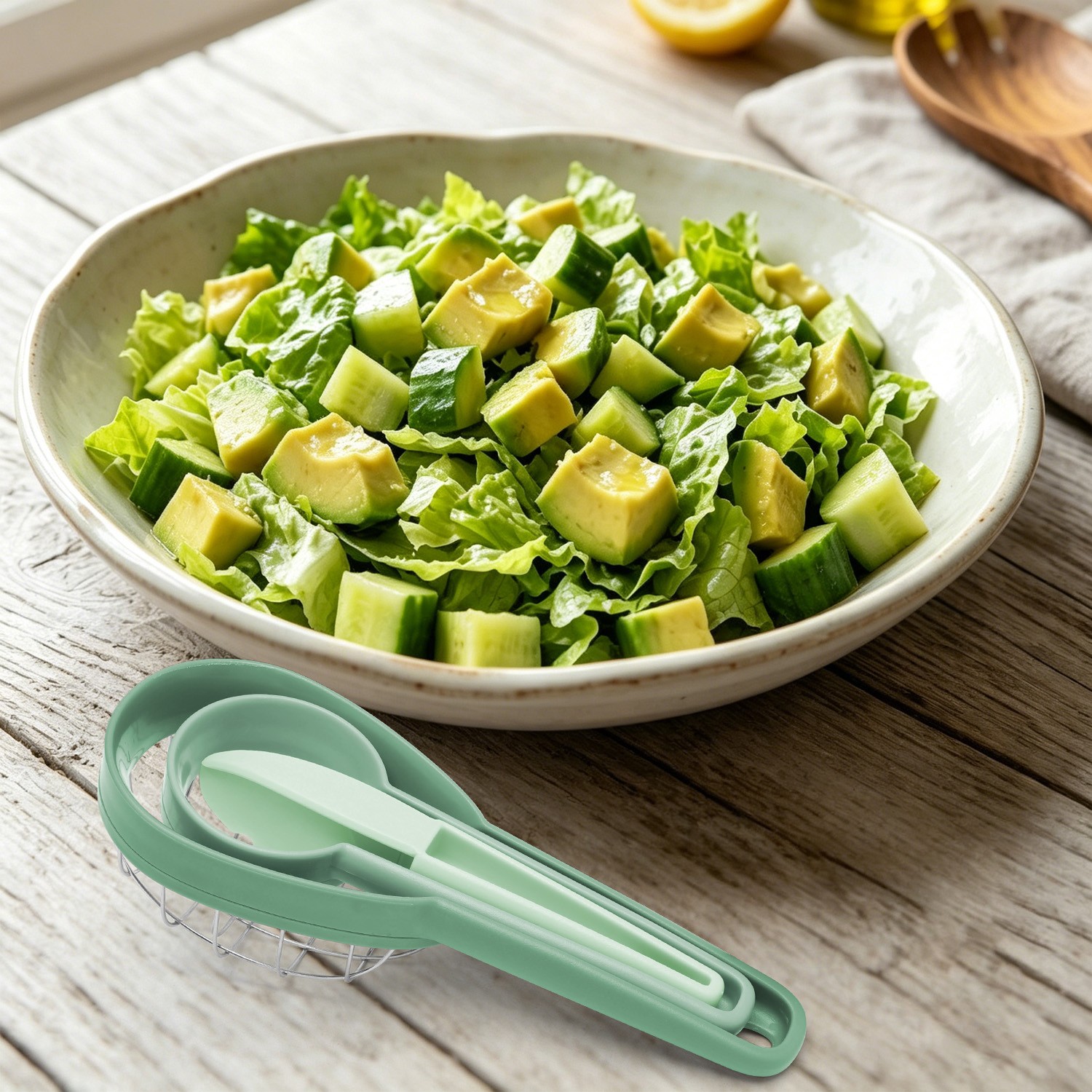 Multifunctional Avocado Kiwi Cutter – 3-in-1 Slicer Corer & Peeler Kitchen Tool