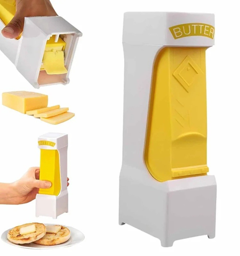 Stick Butter Cutter Slicer Dispenser w/ Freshness Seal Precise Slices 1-Pack