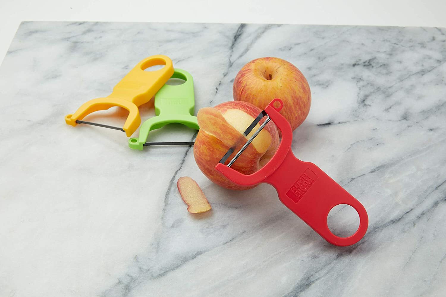 KUHN RIKON Original 4-Inch Easy Vegetable-Potato Peeler – Swiss Made – Green