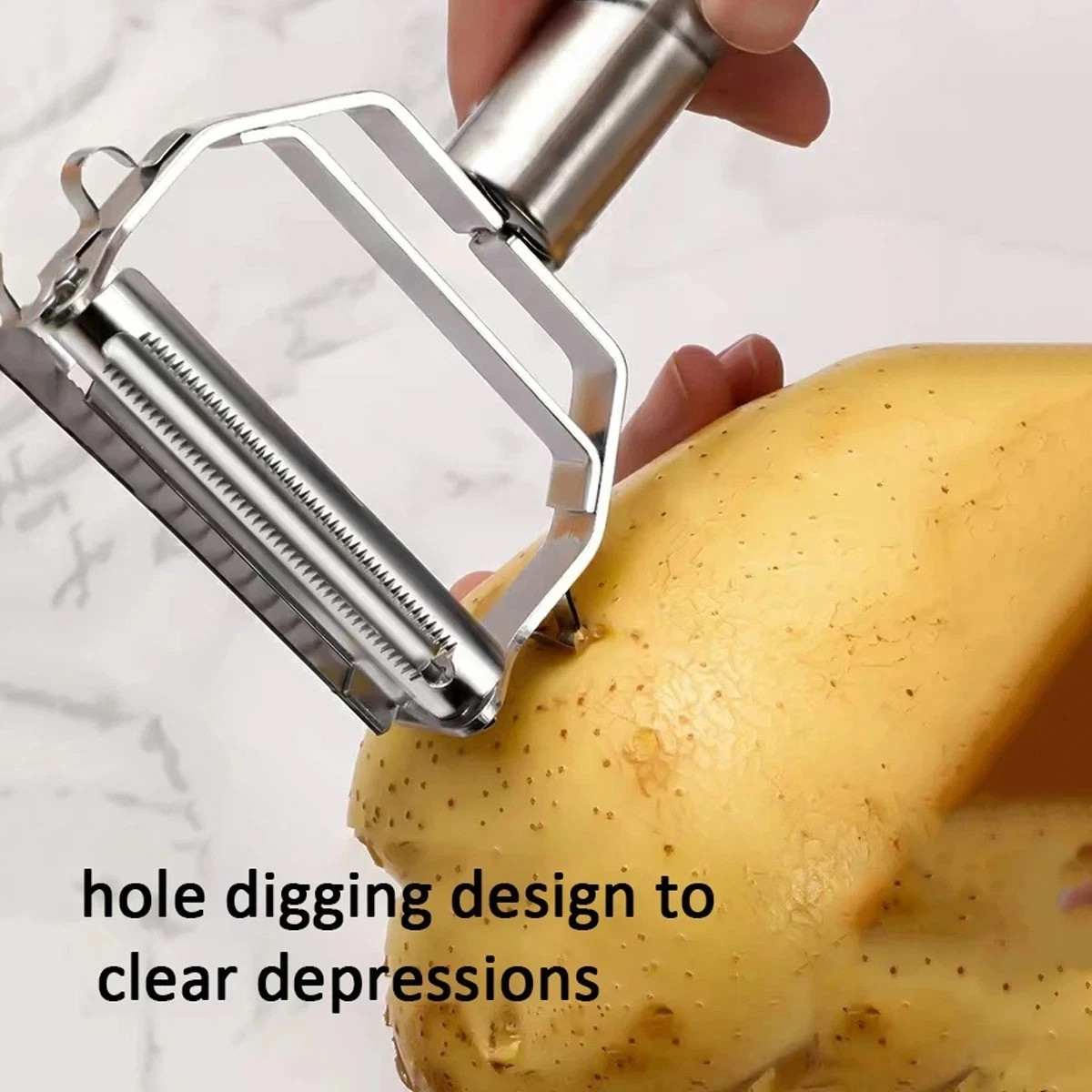 Stainless Steel Vegetable Peeler Julienne Slicer Kitchen Tool for Fruit & Potato