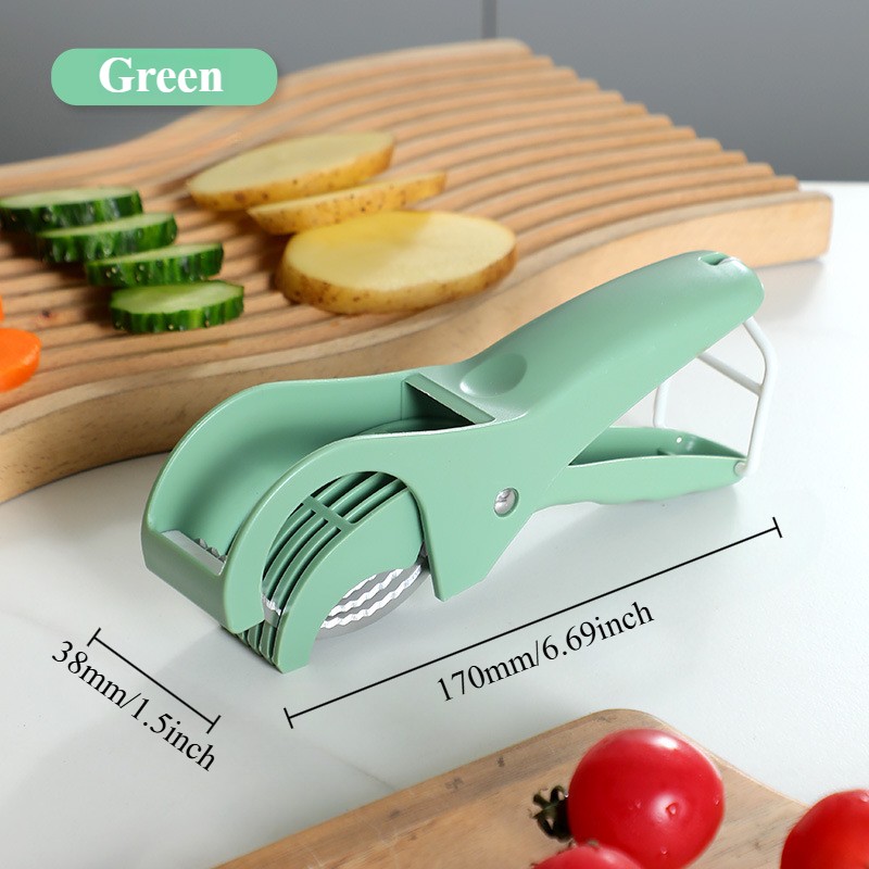1PC Salad Cutter Banana Slicer Vegetable Cutter Stainless Steel Fruit Slicer
