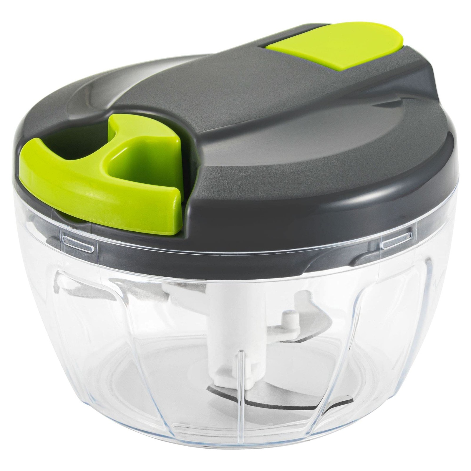 Manual Food Chopper Garlic Press Vegetable Slicer Shredder Green 500ml Kitchen T