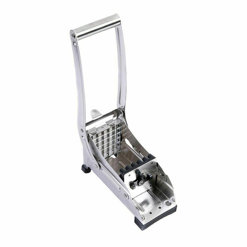 Stainless Steel French Fry Cutter Potato Vegetable Slicer Chopper Dicer 2 Blade