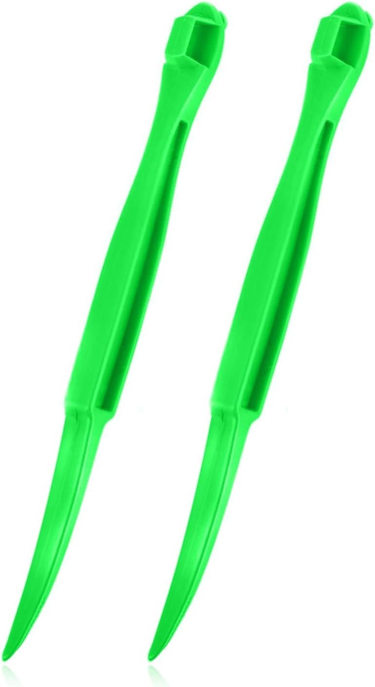 Eco-Friendly Orange Peeler Tool – 2 Pack Manual Citrus Peel Cutters in Green