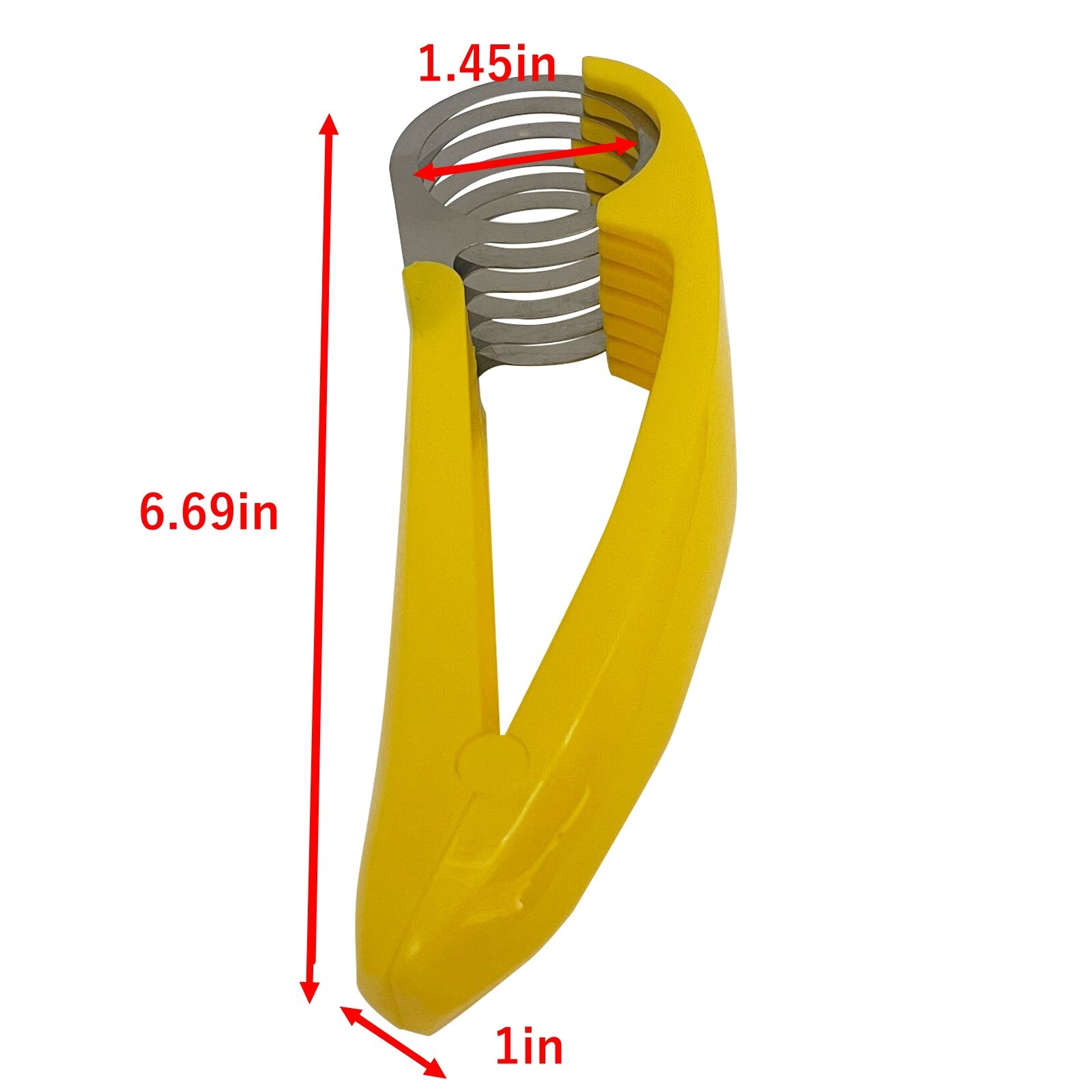 5 Slice Banana Slicer PP+Stainless Fruit Vegetable Salad Cutter Kitchen Tools