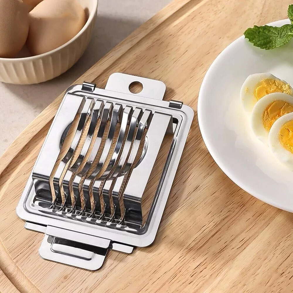 Stainless Steel Boiled Egg Slicer Cutter Mushroom Tomato Ham Kitchen Chopper USA