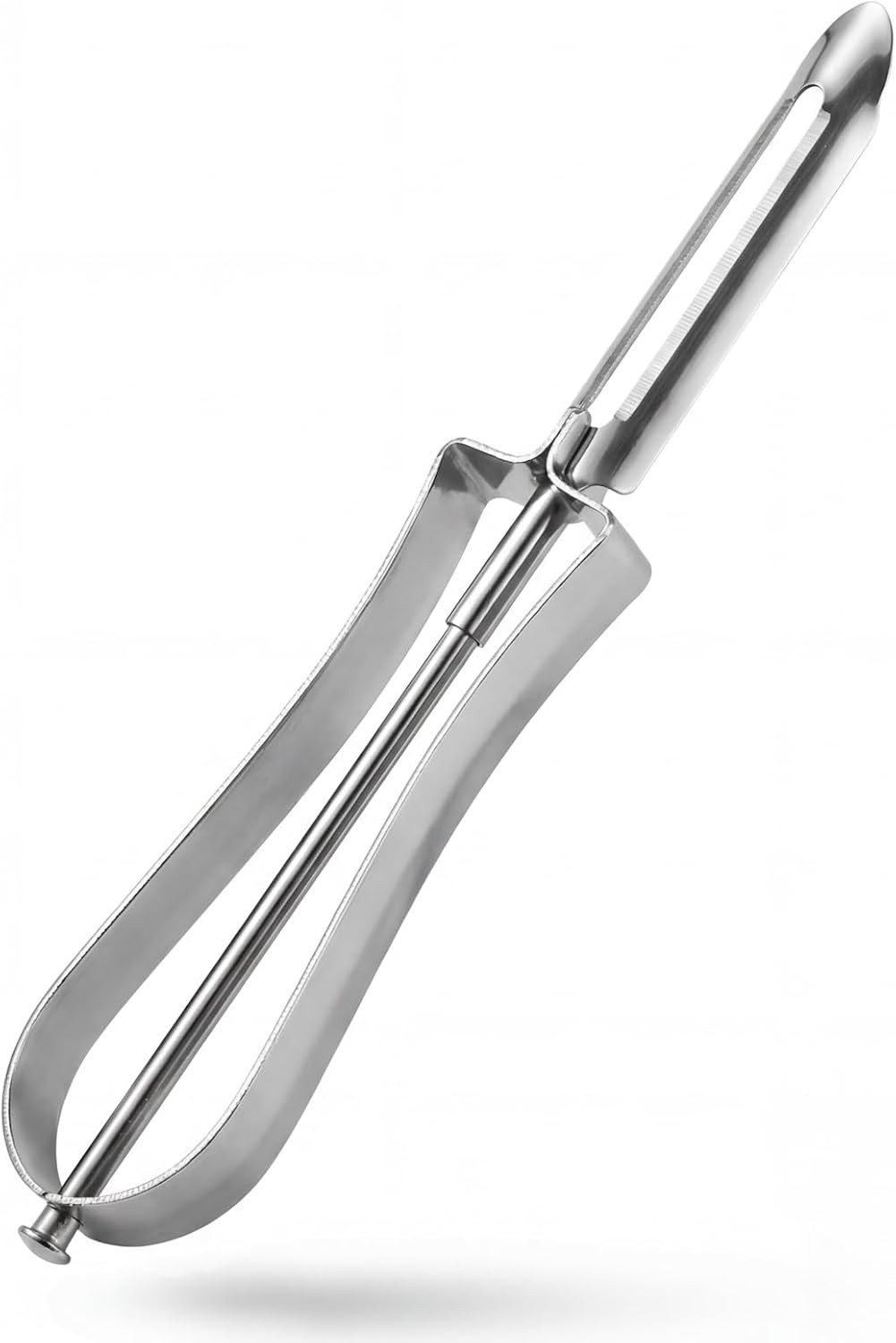 Stainless Steel Vegetable Peeler for Kitchen, Ergonomic Potato Peeler with Sharp