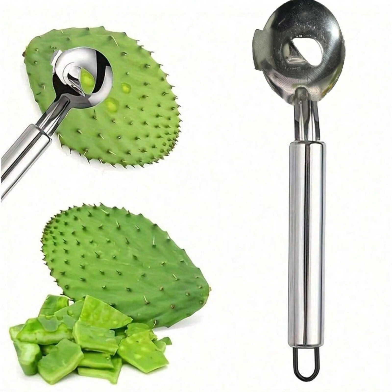 2Pcs Cactus Peeler Peladora Vegetable Fruit Baller Seed Remover Kitchen Tool US