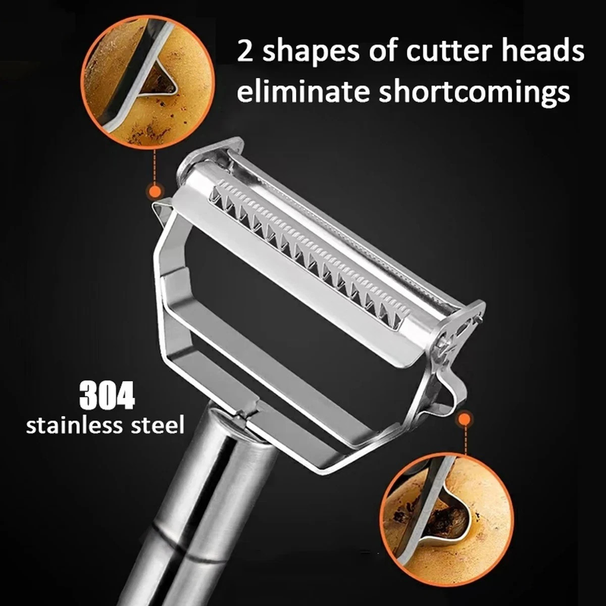 Stainless Steel Vegetable Peeler Julienne Slicer Kitchen Tool for Fruit & Potato