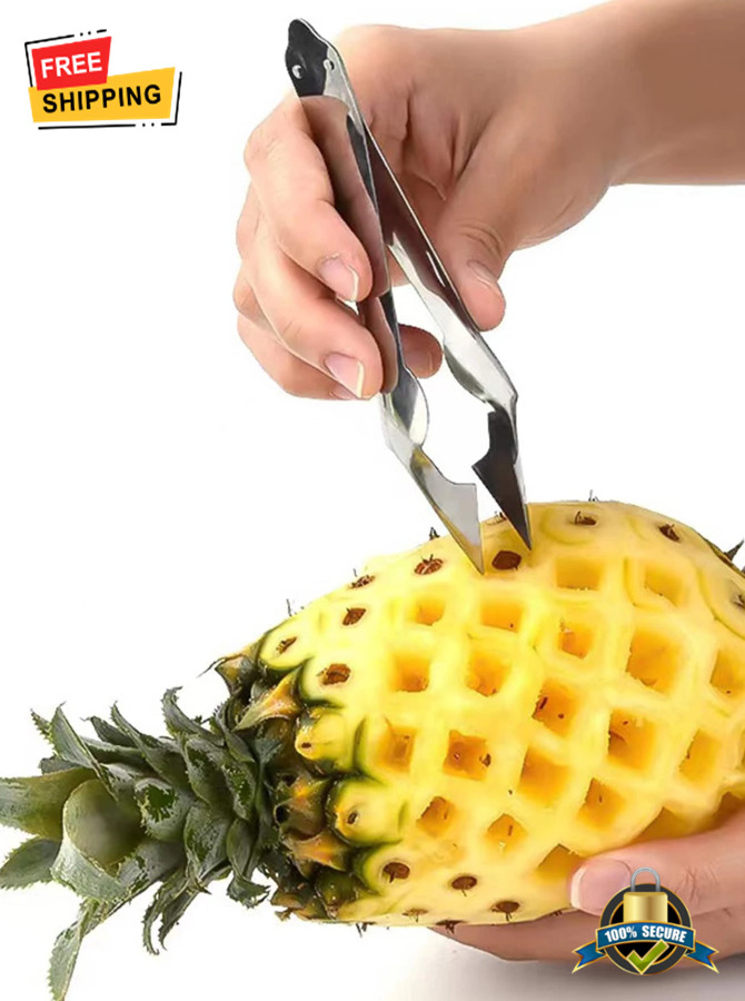 1 pc Stainless Steel Pineapple Eye Remover Tool – Easy Fruit Prep