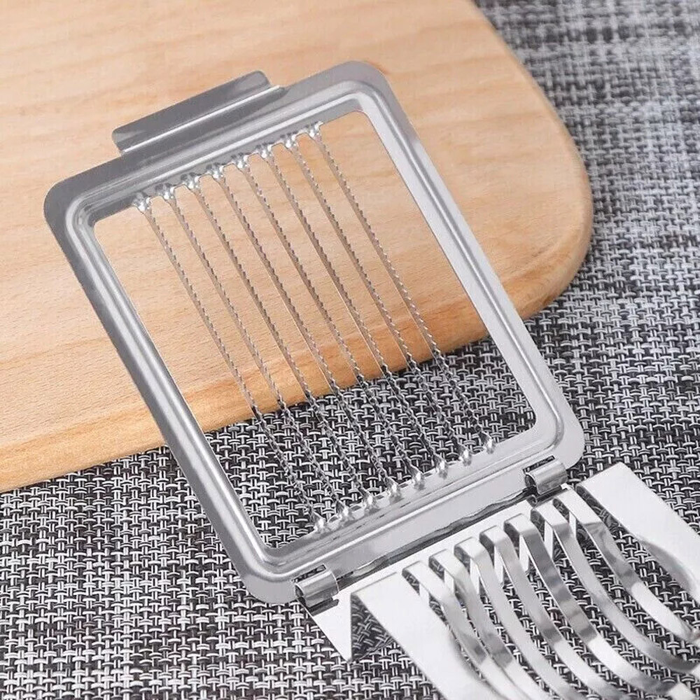 Stainless Steel Boiled Egg Slicer Cutter Mushroom Tomato Ham Kitchen Chopper USA