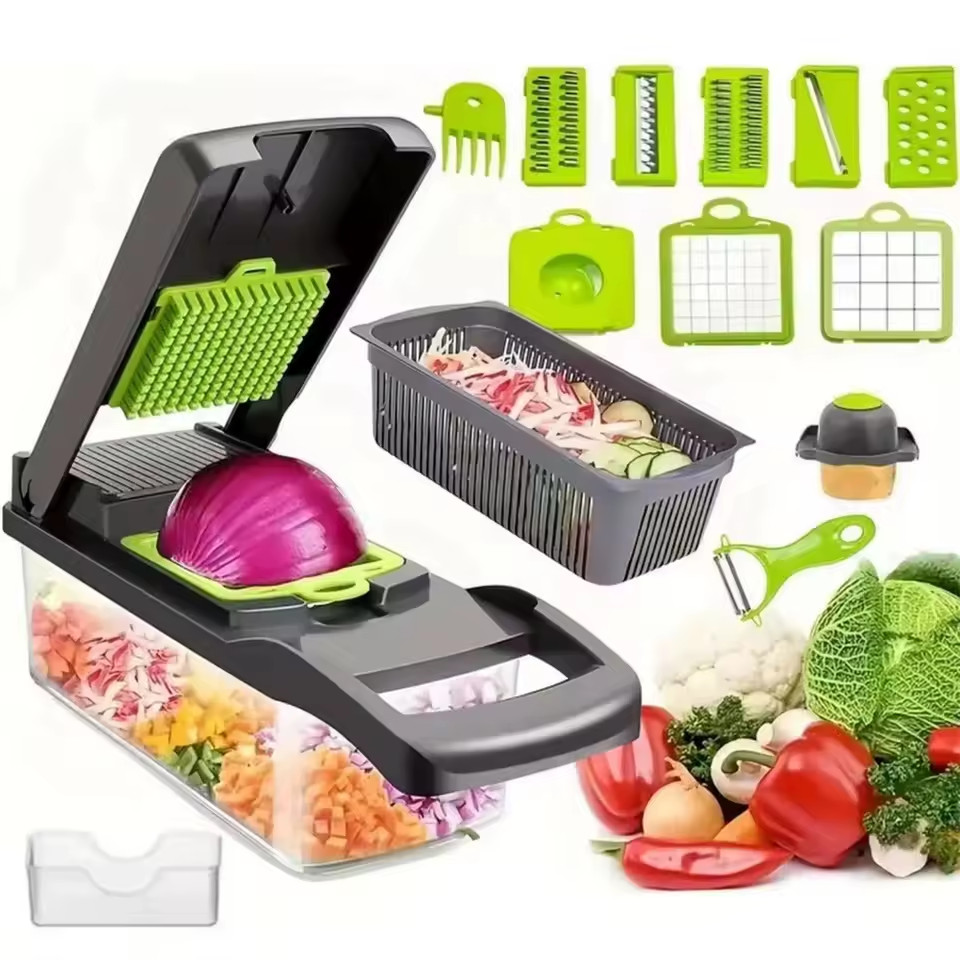16-In-1 Vegetable Fruit Chopper Cutter Food Onion Veggie Dicer Slicer Kitchen