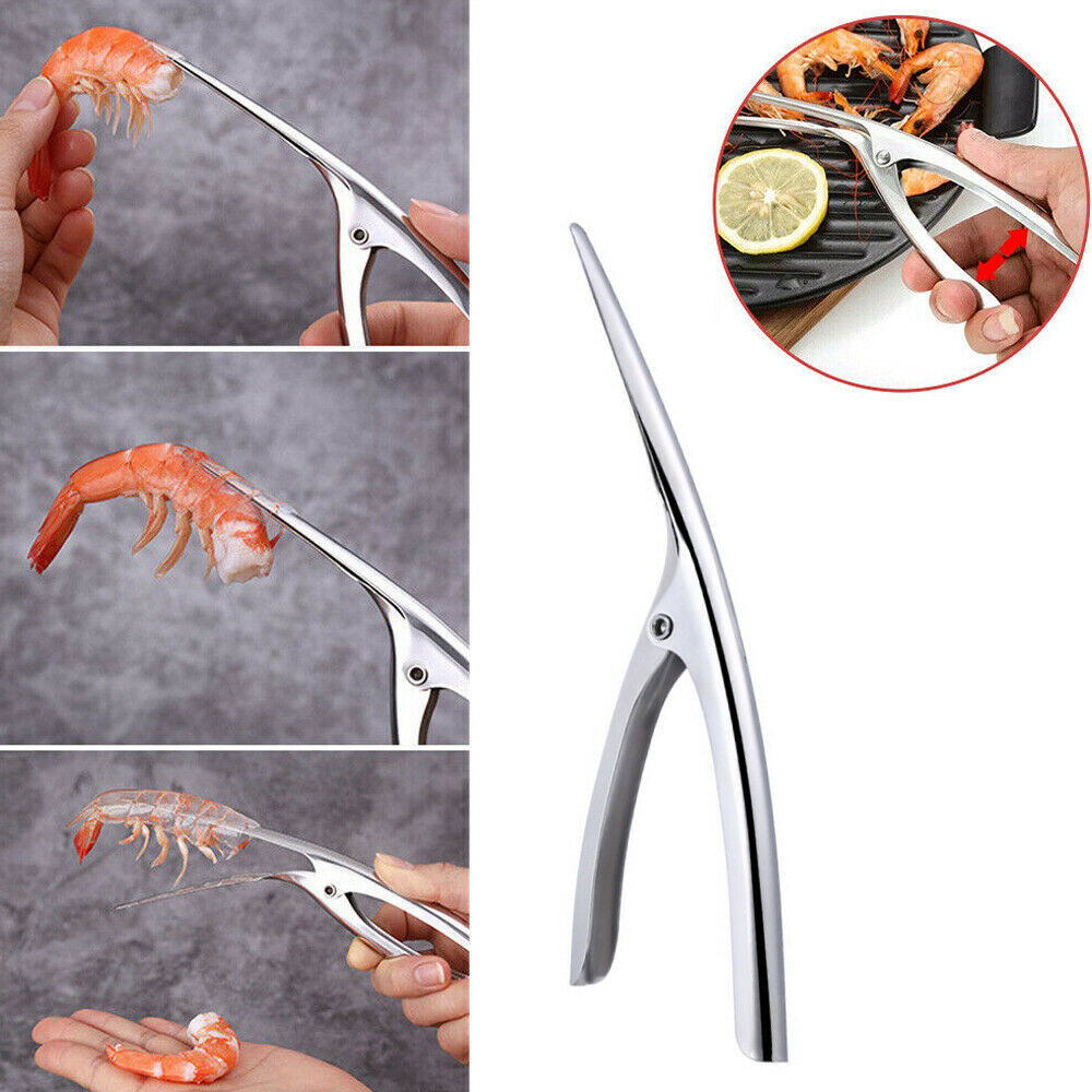 Stainless Steel Prawn Peeler Shrimp Deveiner Peel Device Creative Kitchen Tools