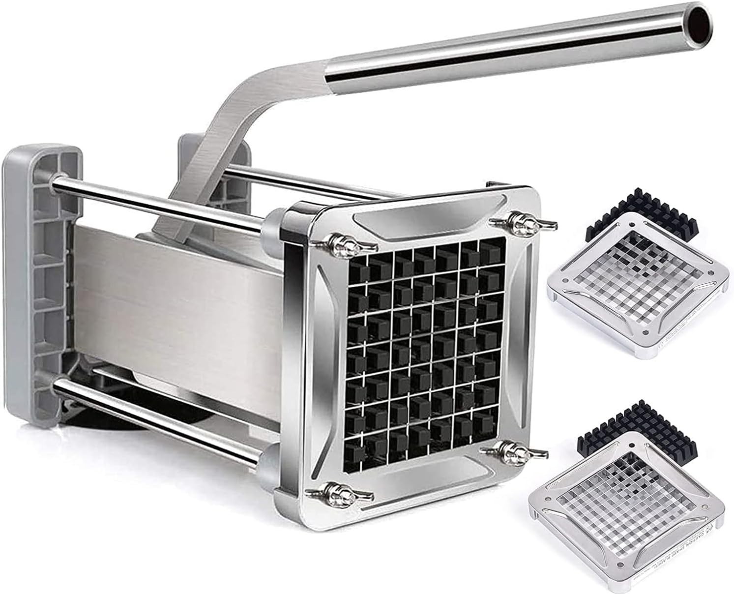Sopito French Fry Cutter Professional Potato Cutter Stainless Steel 3/8” 1/2′