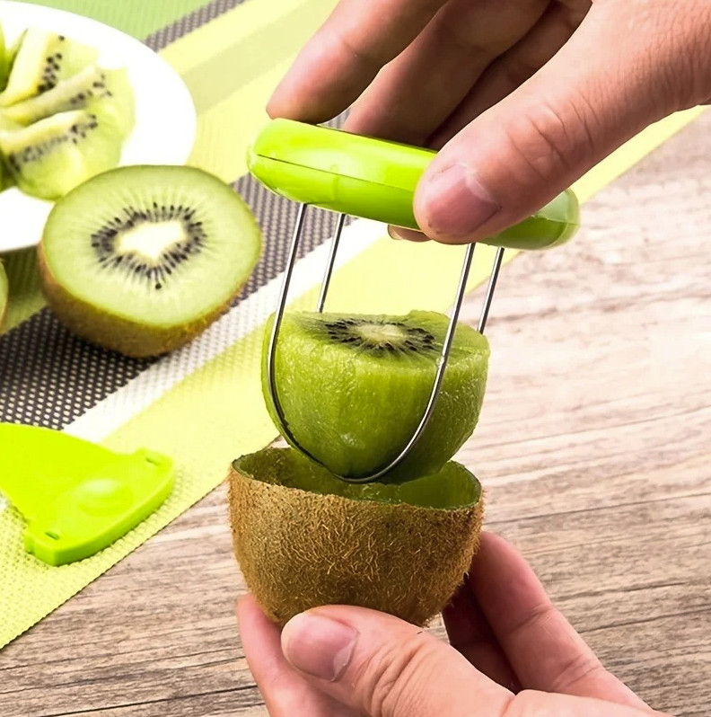 1pc Kiwi Fruit Opener Spoon Peeler Cutter Stainless Steel Tool – NEW