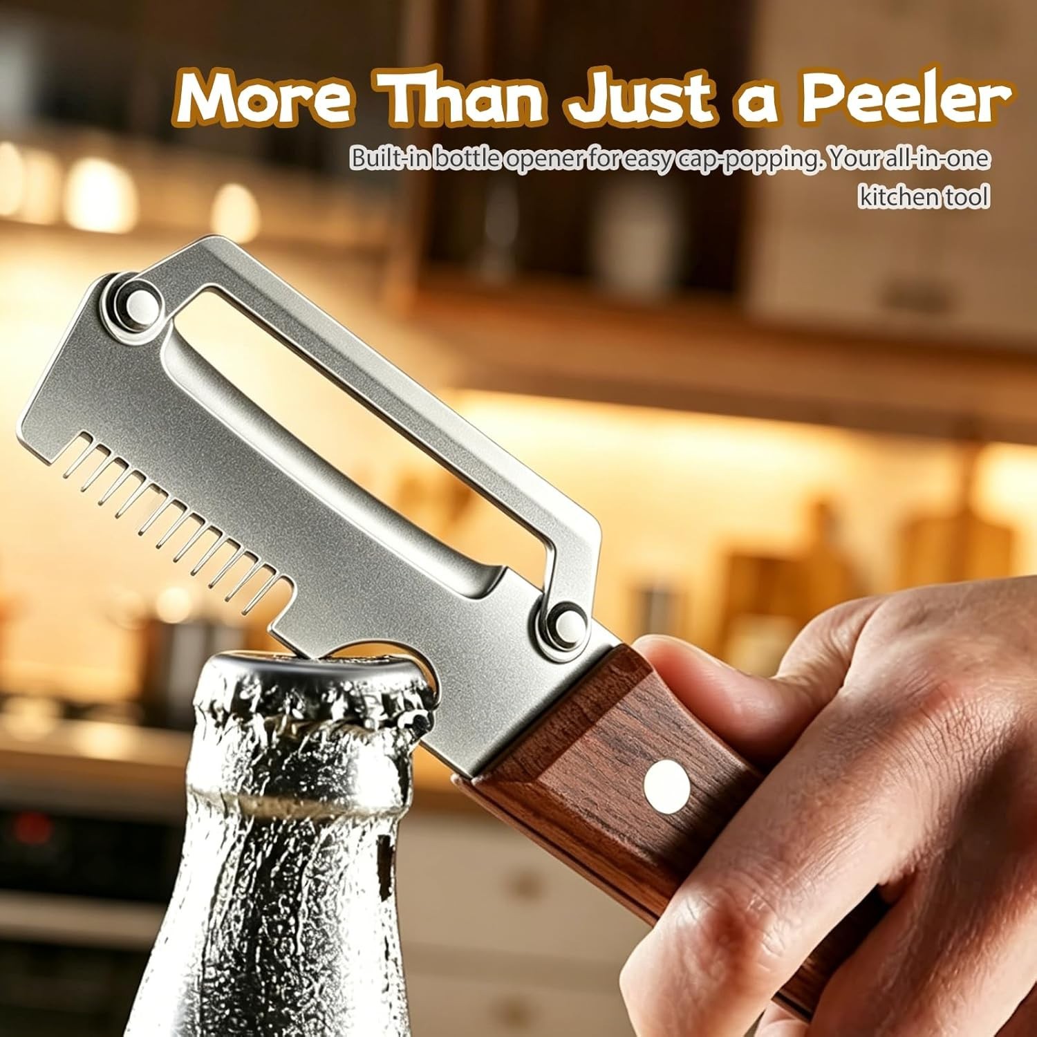 2Pcs Vegetable Peeler 3 in 1 Multi-Functional for Kitchen Stainless Steel Peeler