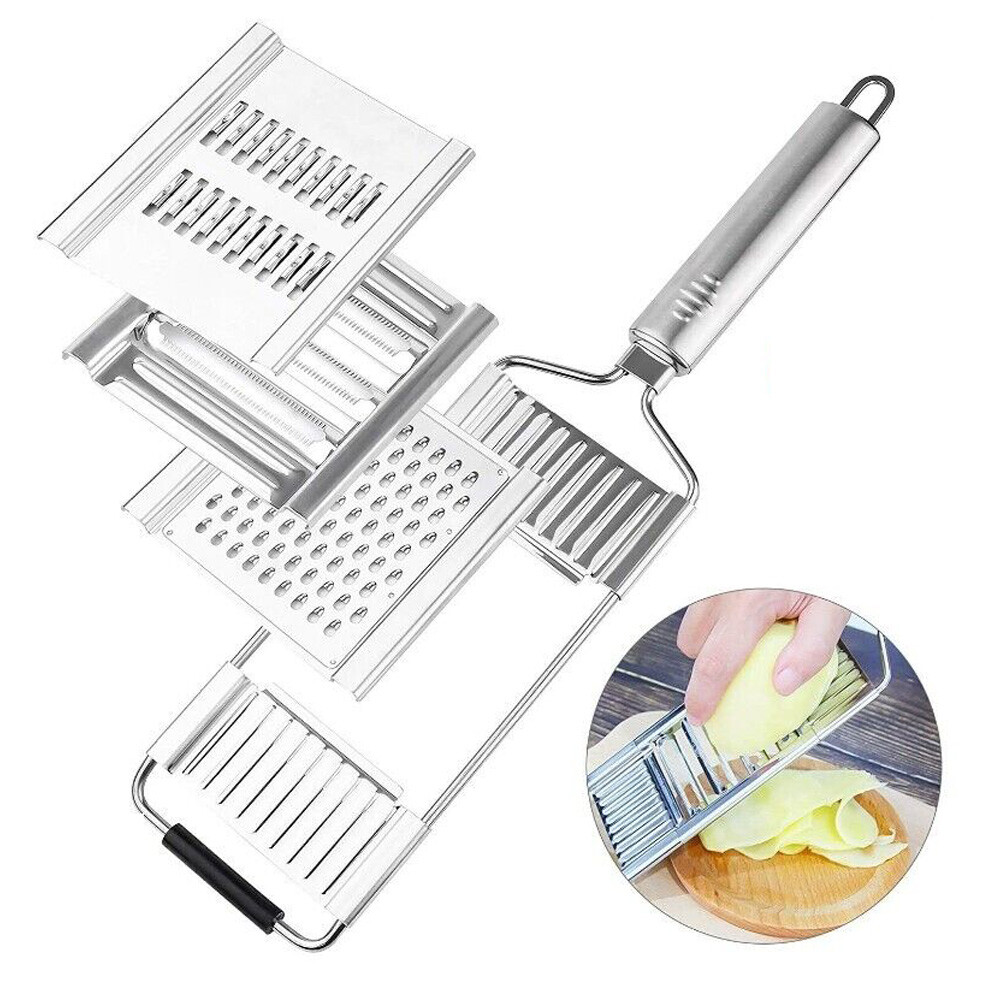 Cut Set BEST Multi-Purpose Vegetable Slicer Cuts Stainless Steel Grater Shredder