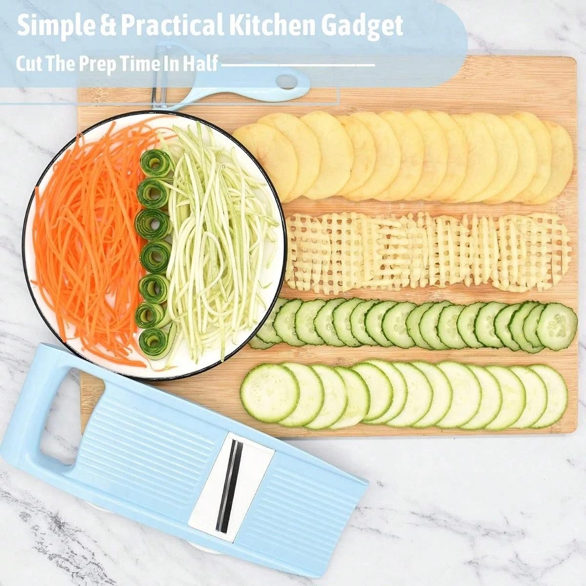 Vegetable Fruit Slicer Multifunctional Manual Food Grater Cutter Potato 5 In1