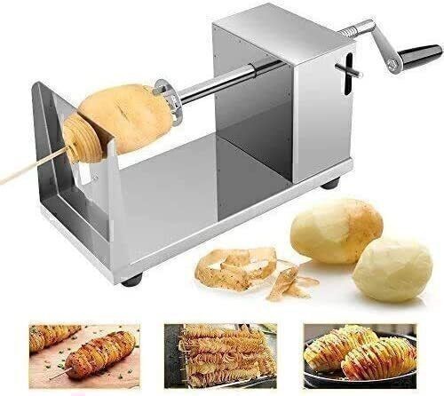 Spiral Potato Slicer Chipper Potato Chips Cutter Machine Tornado Kitchen Tools _