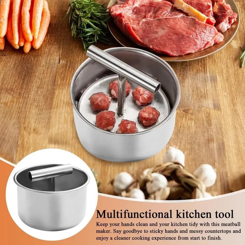 Stainless Steel Meatball Maker Press Manual Multi-functional Kitchen Tool Househ