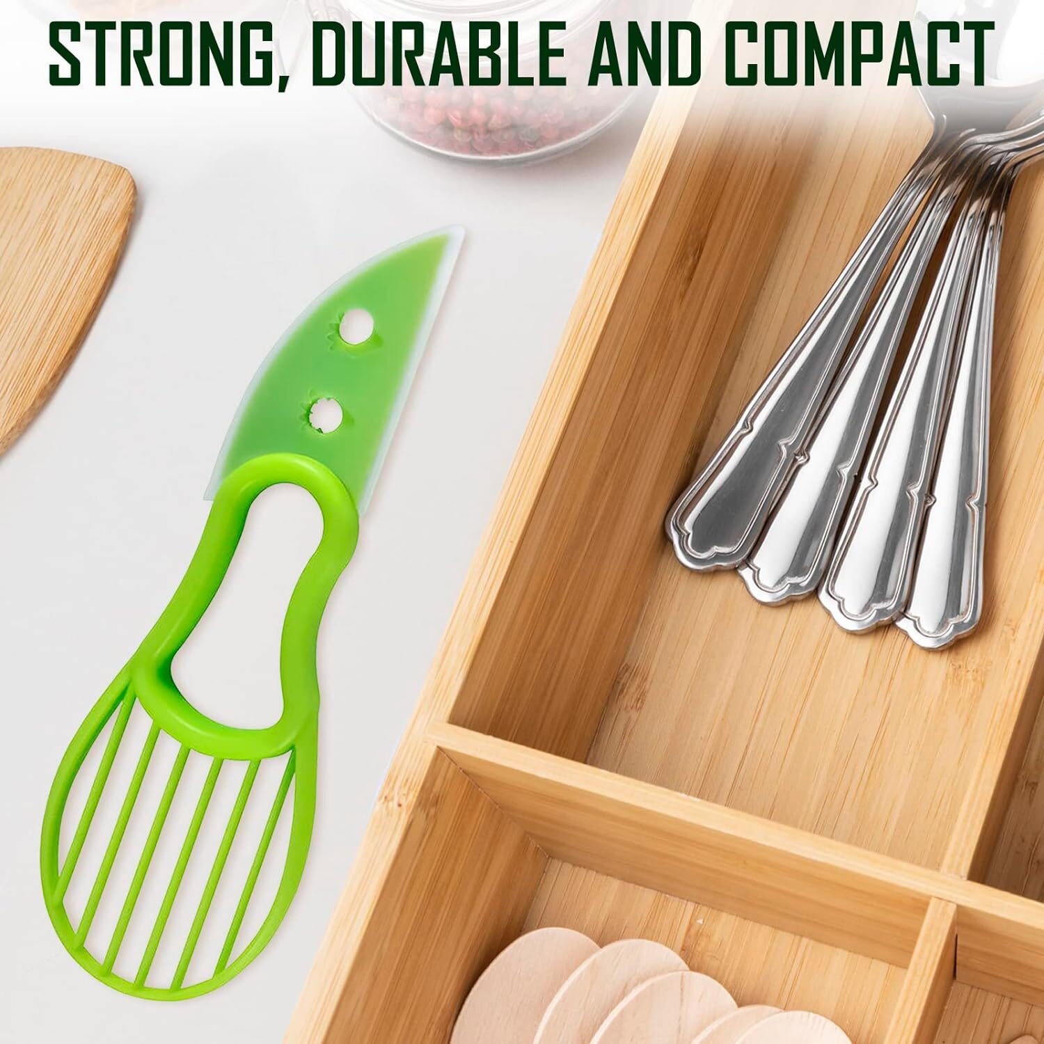 3 in 1 Avocado Slicer Shea Corer Butter Fruit Peeler Cutter Pulp Separator Plast