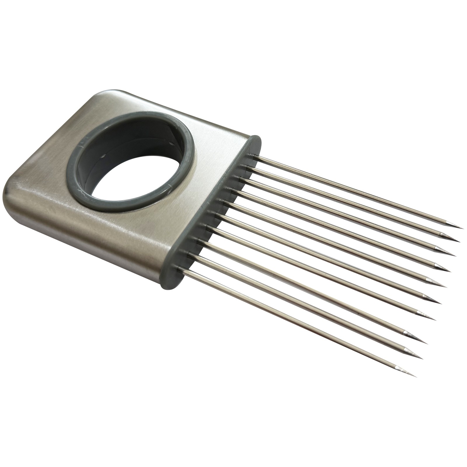 Onion Holder Slicer Vegetable tools Tomato Cutter Stainless Steel Kitchen Gadget